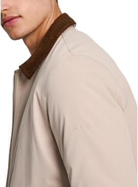 Giacca Pepe Jeans Tarrington beige per uomo