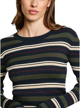 Maglia Pepe Jeans Hillary Verde per Donna