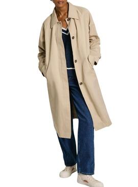 Trench Pepe Jeans Alice Beige Per Donna