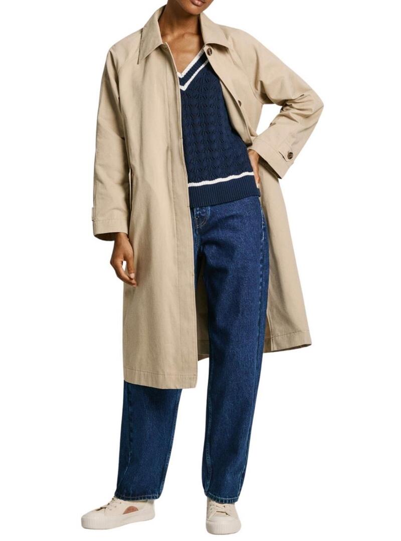 Trench Pepe Jeans Alice Beige Per Donna