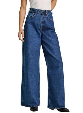 Pantaloni in denim wide leg Pepe Jeans per donna