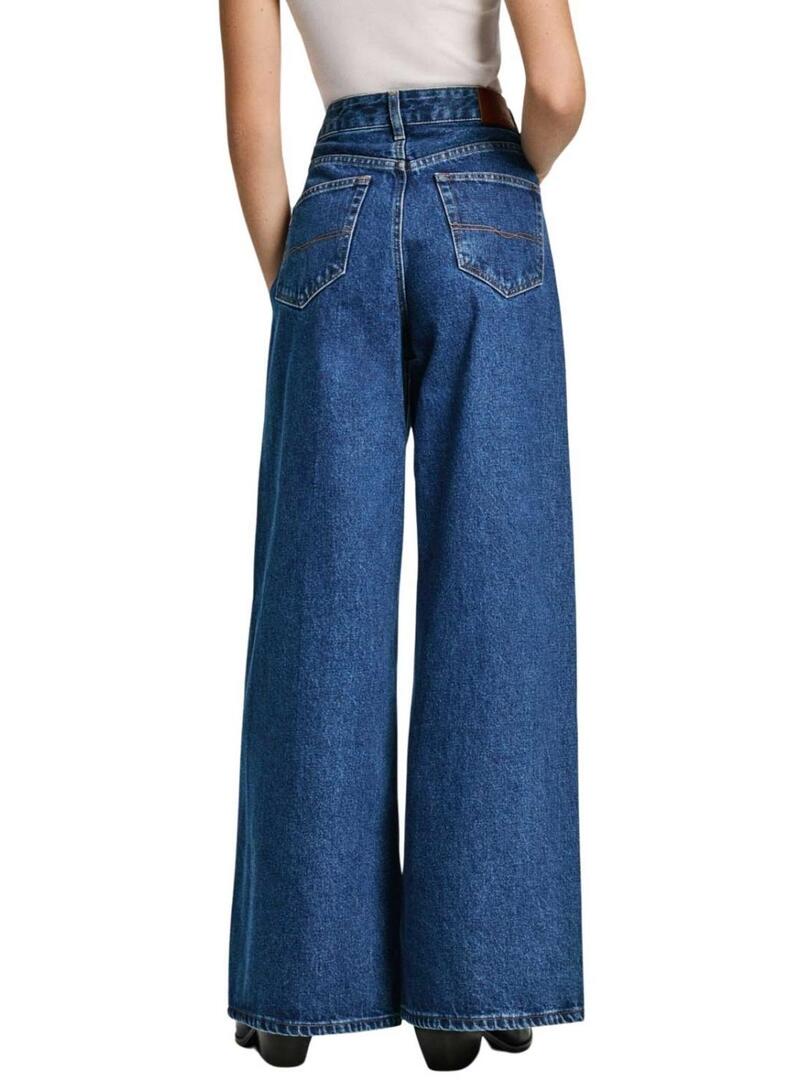 Pantaloni in denim wide leg Pepe Jeans per donna