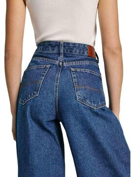 Pantaloni in denim wide leg Pepe Jeans per donna