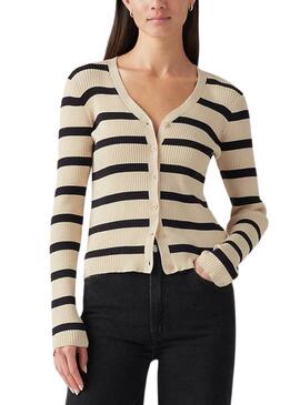 Giacca Levis Tulip cardigan beige per donna