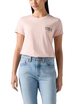 Maglietta Levis The Perfect Tee Neutrals rosa per donna