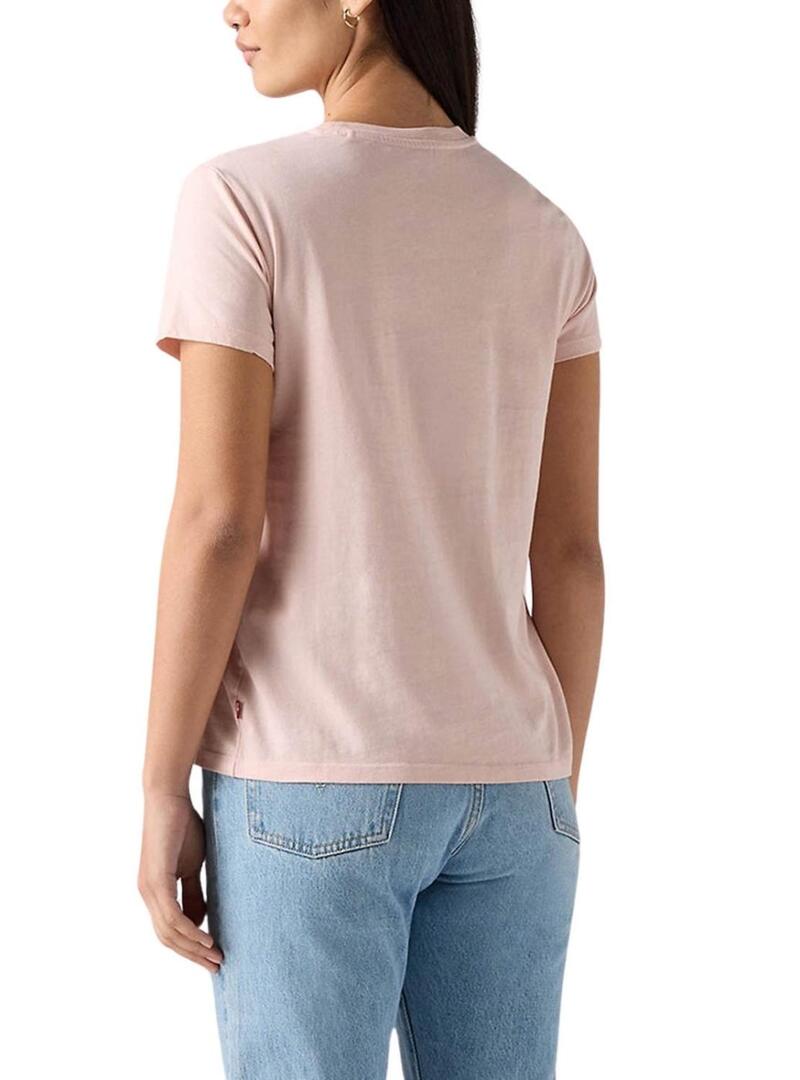 Maglietta Levis The Perfect Tee Neutrals rosa per donna