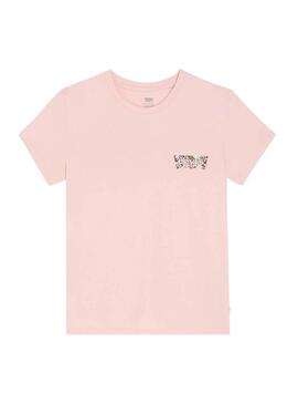 Maglietta Levis The Perfect Tee Neutrals rosa per donna