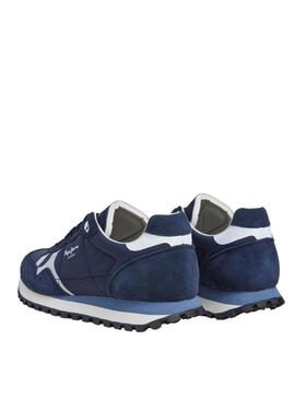 Scarpe Pepe Jeans Brit On blu per uomo.