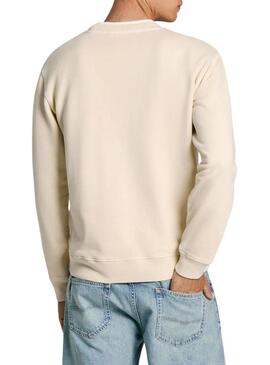 Felpa Pepe Jeans Simon beige per uomo