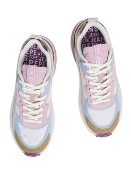 Scarpe Pepe Jeans Winslow Urban rosa per donna.