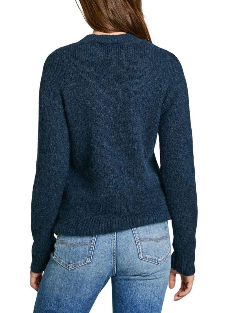 Maglia Pepe Jeans Hilda blu scuro per donna