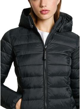 Cappotto Pepe Jeans Ammy Long nero per donna