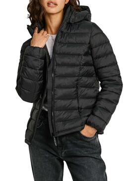 Cappotto Pepe Jeans Ammy Long nero per donna