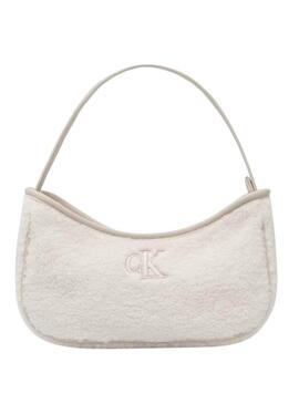 Borsa Calvin Klein Jeans Teddy bianca per ragazza