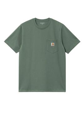 Maglietta Carhartt Pocket verde per uomo