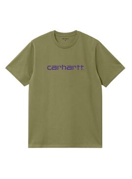 Maglietta Carhartt basic verde per uomo