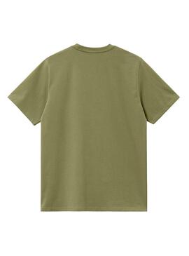 Maglietta Carhartt basic verde per uomo