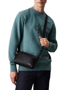 Borsa Calvin Klein Jeans Monogram nera per uomo