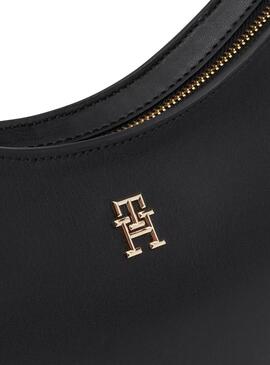 Borsa Tommy Hilfiger Saddle nera per donna