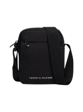 Borsa Tommy Hilfiger Reporter nera per uomo.