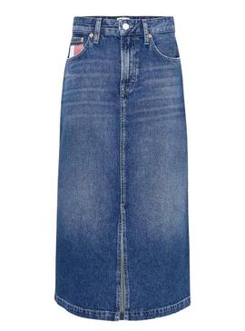 Gonna Tommy Jeans Claire in denim blu per donna