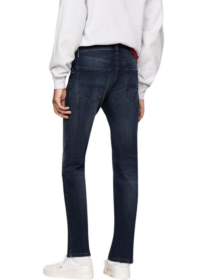 Pantaloni in denim Tommy Jeans Scanton Slim blu per uomo