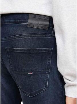 Pantaloni in denim Tommy Jeans Scanton Slim blu per uomo