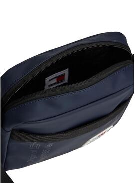 Borsa Tommy Jeans Essential Crossover Reporter blu scuro per uomo