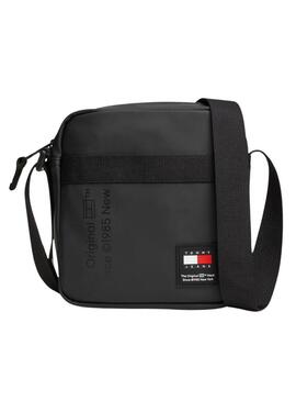 Borsa Tommy Jeans Essential Crossover Reporter nera per uomo