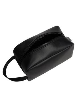 Necesser Tommy Jeans Leather Washbag nero