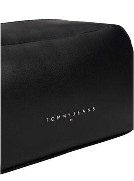 Necesser Tommy Jeans Leather Washbag nero