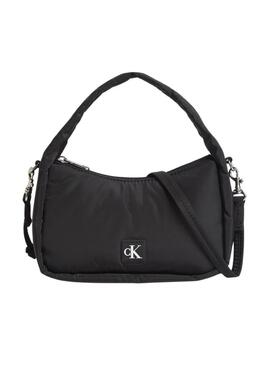 Borsa Calvin Klein Jeans Block Mini Zip nera per donna