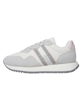 Sneakers Tommy Jeans Eva Runner grigie da donna