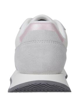 Sneakers Tommy Jeans Eva Runner grigie da donna