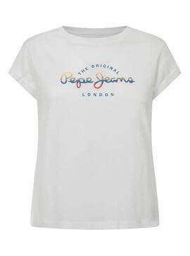 Maglietta Pepe Jeans Evette bianca per donna