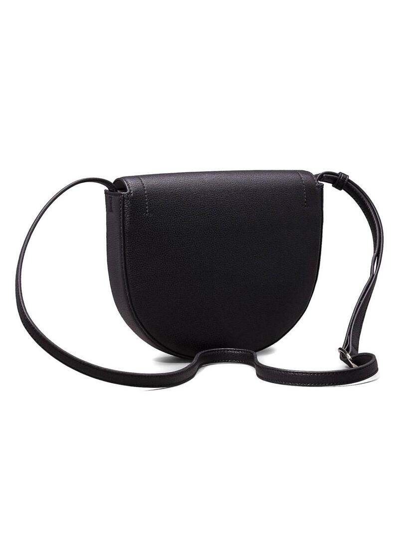 Borsa Calvin Klein Jeans Saddle Minimal nera per donna