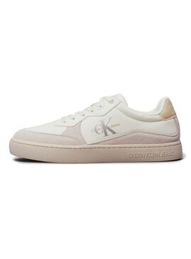 Sneakers Calvin Klein Jeans Classic Cupsole Low beige per uomo.