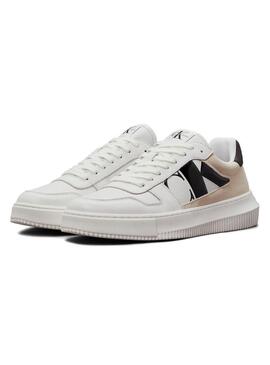 Sneakers Calvin Klein Jeans Cupsole bianche da uomo