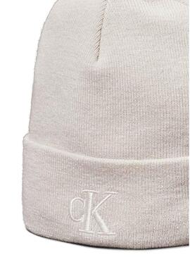 Cappello Calvin Klein Jeans Monogram beige per donna