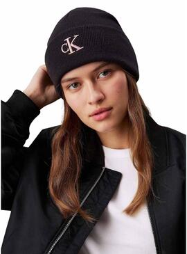 Cappello Calvin Klein Jeans Monogram nero per donna