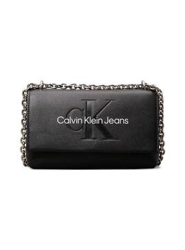 Borsa Calvin Klein Jeans Sculpted nera per donna