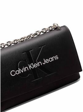 Borsa Calvin Klein Jeans Sculpted nera per donna