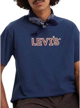 Maglietta Levis Padded blu per uomo