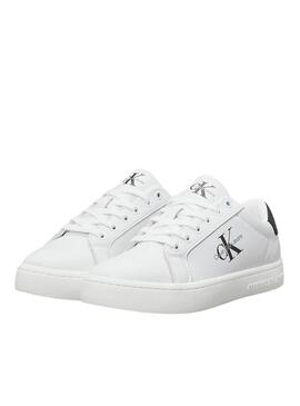 Sneakers Calvin Klein Jeans Chunky cupsole bianche e nere da donna