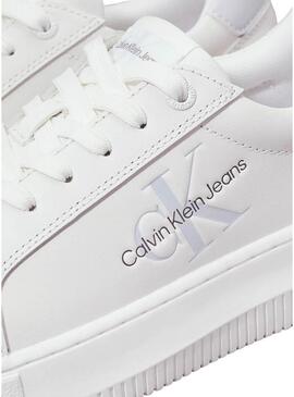 Scarpe Calvin Klein Jeans Chunky cupsole bianche da donna