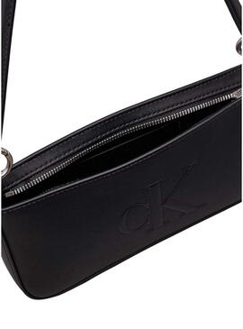 Borsa Calvin Klein Jeans Pouch nera per donna