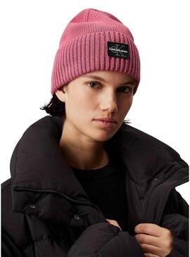 Cappello Calvin Klein Jeans Mono Logo rosa per donna