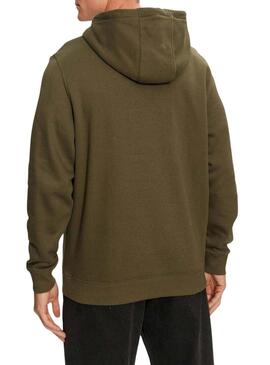 Felpa Tommy Jeans Hoodie verde per uomo