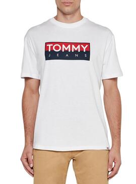 Maglietta Tommy Jeans Entry bianca per uomo