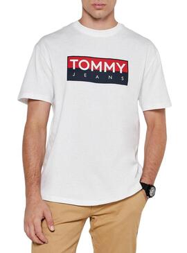 Maglietta Tommy Jeans Entry bianca per uomo